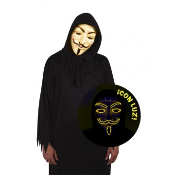 Máscara "Anonymous" com Luz