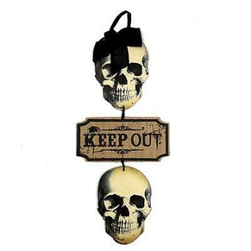 Sinal "Keep Out" Caveiras