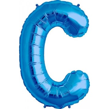 16'' Balão Foil Letra C Azul