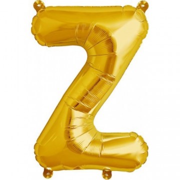16" Balão Foil Letra Z Dourado
