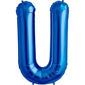 16" Balão Foil Letra U Azul