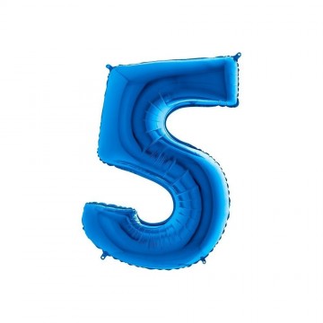 40" Balão Foil N.º 5 Azul