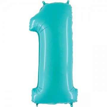 40" Balão Foil N.º 1 Azul...