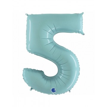 40" Balão Foil N.º 5 Azul...