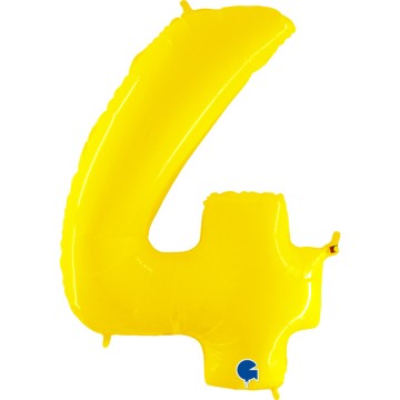 40" Balão Foil N.º 4 Amarelo