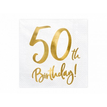 Guardanapos "50th Birthday"