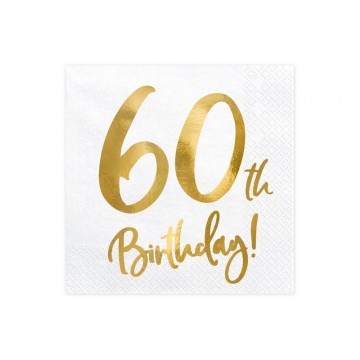 Guardanapos "60th Birthday"