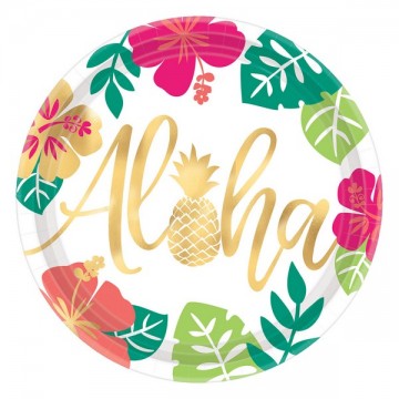 Pratos de Papel "Aloha"