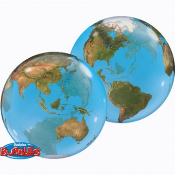 22" Balão Bubble Planeta Terra