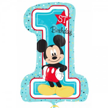 Balão Foil S/Sh Mickey "1st...