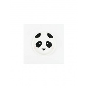 8 Pratos Mini Panda 19 cm