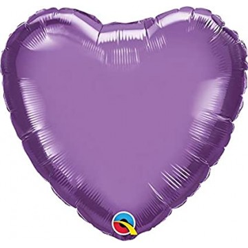 18" Balão Foil Coração Roxo...