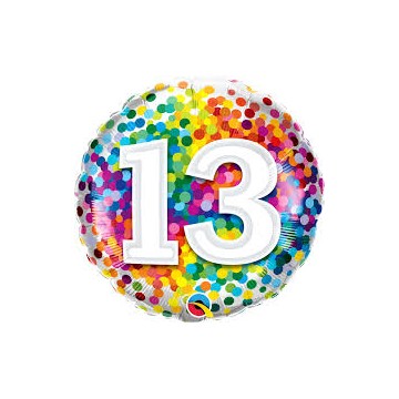 18" Balão Foil Nº 13...