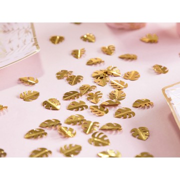 Confettis Folhas Douradas