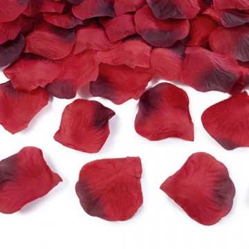 500 Pétalas de rosa vermelhas