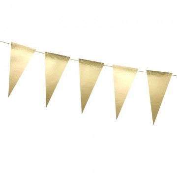 Bandeirola Triangular Dourada