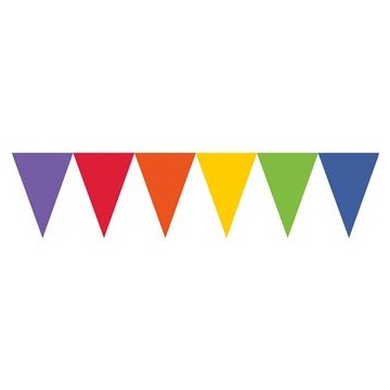 Bandeirola Triangular Colorida
