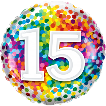 18" Balão Foil Nº 15...