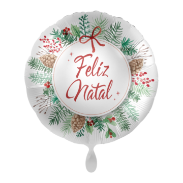 17" Balão Foil "Feliz Natal"