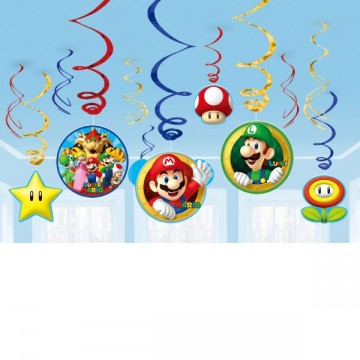 Decorações Swirl Super Mario