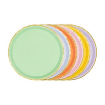 Pratos "Pastel Mix"