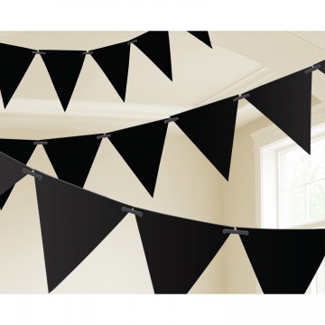Bandeira Triangular Preta