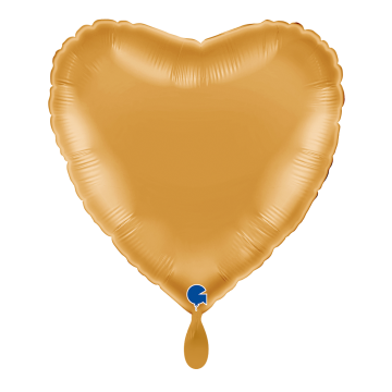 18" Balão Foil Coração Dourado