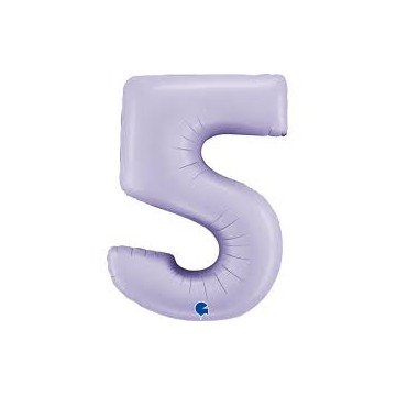 40" Balão Foil N.º 5 Lilás