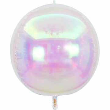 22" Balão Clear Iridescente