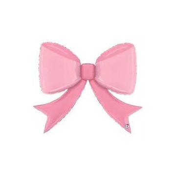 41" Baão Foil, Laço Rosa