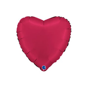 18" Balão Foil Coração Cereja