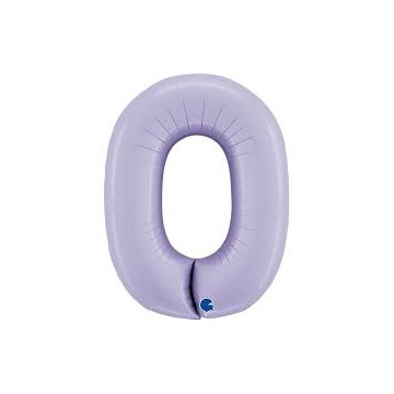 40" Balão Foil Número 0 Lilás