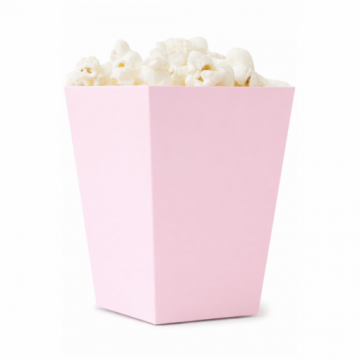 Caixas p/ Pipocas Rosa Pastel