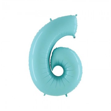 40" Balão Foil N.º 6 Azul...