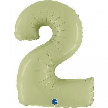 40" Balão Foil N.º 2 Verde...