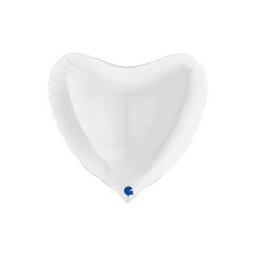 36" Balão Foil Coração Branco