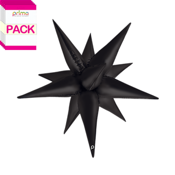 Balão Foil Estrela 3D Preta