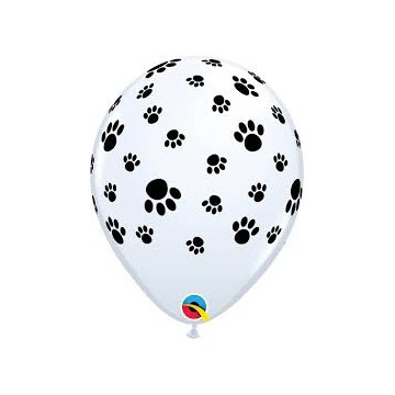 11"  Balões Látex Patinhas...