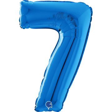 14" Balão Foil N.º 7 Azul