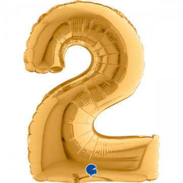 14" Balão Foil N.º 2 Dourado