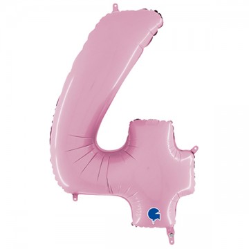26" Balão Foil N.º 4 Rosa...
