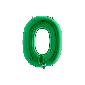 40" Balão Foil N.º 0 Verde