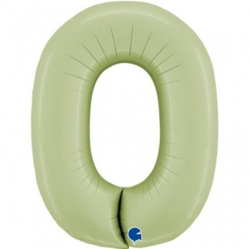 40" Balão Foil Nº 0 Verde...
