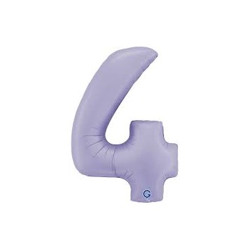 40" Balão Foil Número 4 Lilás