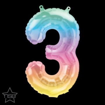 16" Balão Foil N.º 3 Jelli