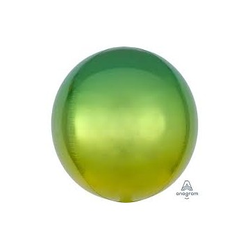 15" Balão Foil Orbz Amarelo...