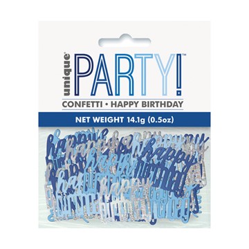 Confettis Azul e Prata...