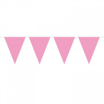 Bandeira Triangular Rosa Claro