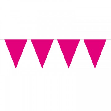 Bandeirola Triangular Rosa