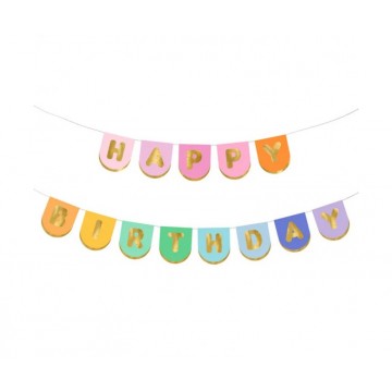 Banner "Happy Birthday"...